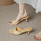Karoline - Classic summer heels in French style