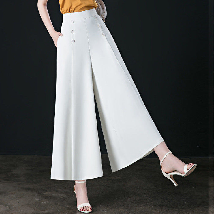 Kameya - Elegant Button-Down Trousers for Women
