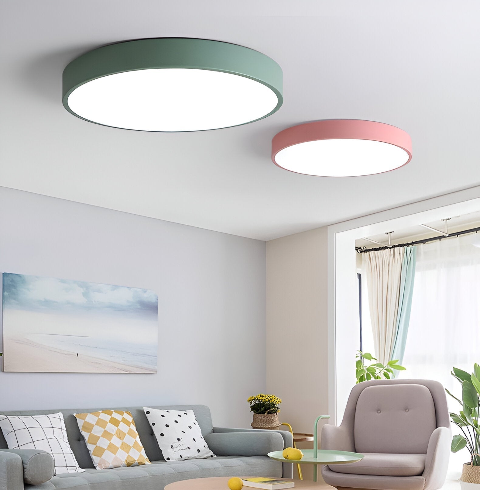 Denrad – Modern LED Ceiling Light with Acrylic Shade