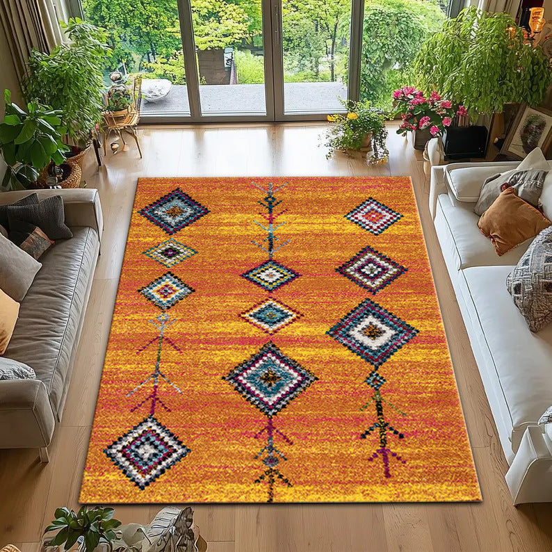 Lucea - Washable Non Slip Kilim Style Rug
