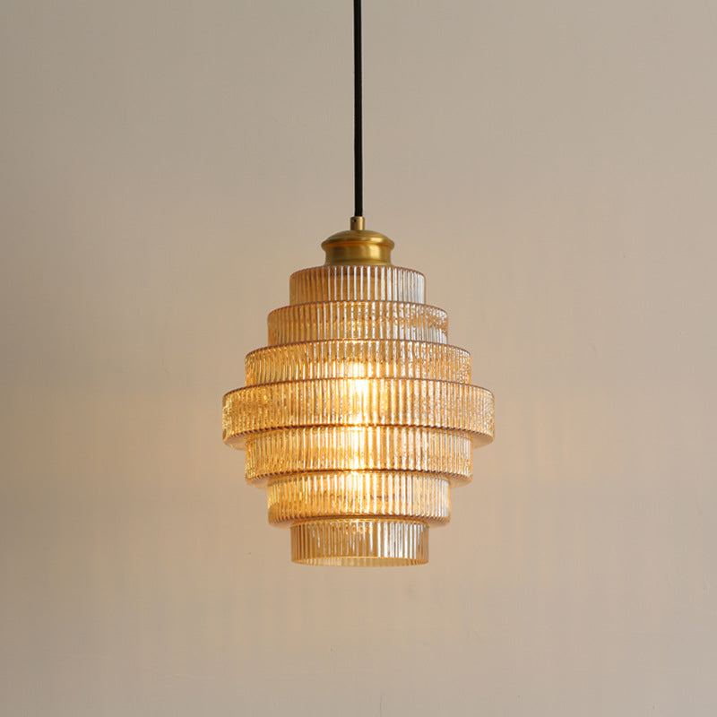 Vindan - Vintage Tiered Glass Hanging Lamp