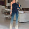 Fayenne - One Shoulder Retro Disco Jumpsuit