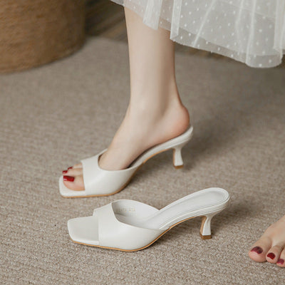 Karoline - Classic summer heels in French style