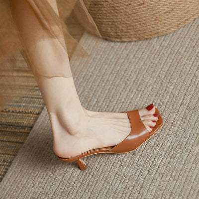 Karoline - Classic summer heels in French style