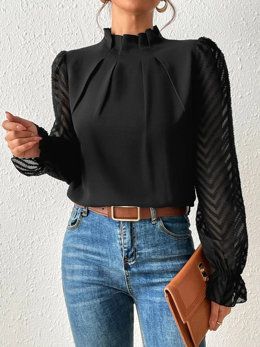 Malou - Elegante Mouwen Blouse voor Vrouwen