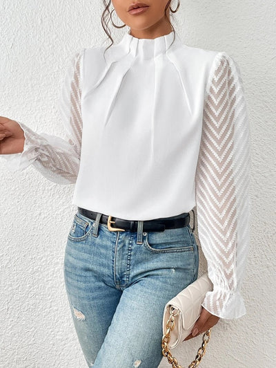Malou - Elegante Mouwen Blouse voor Vrouwen