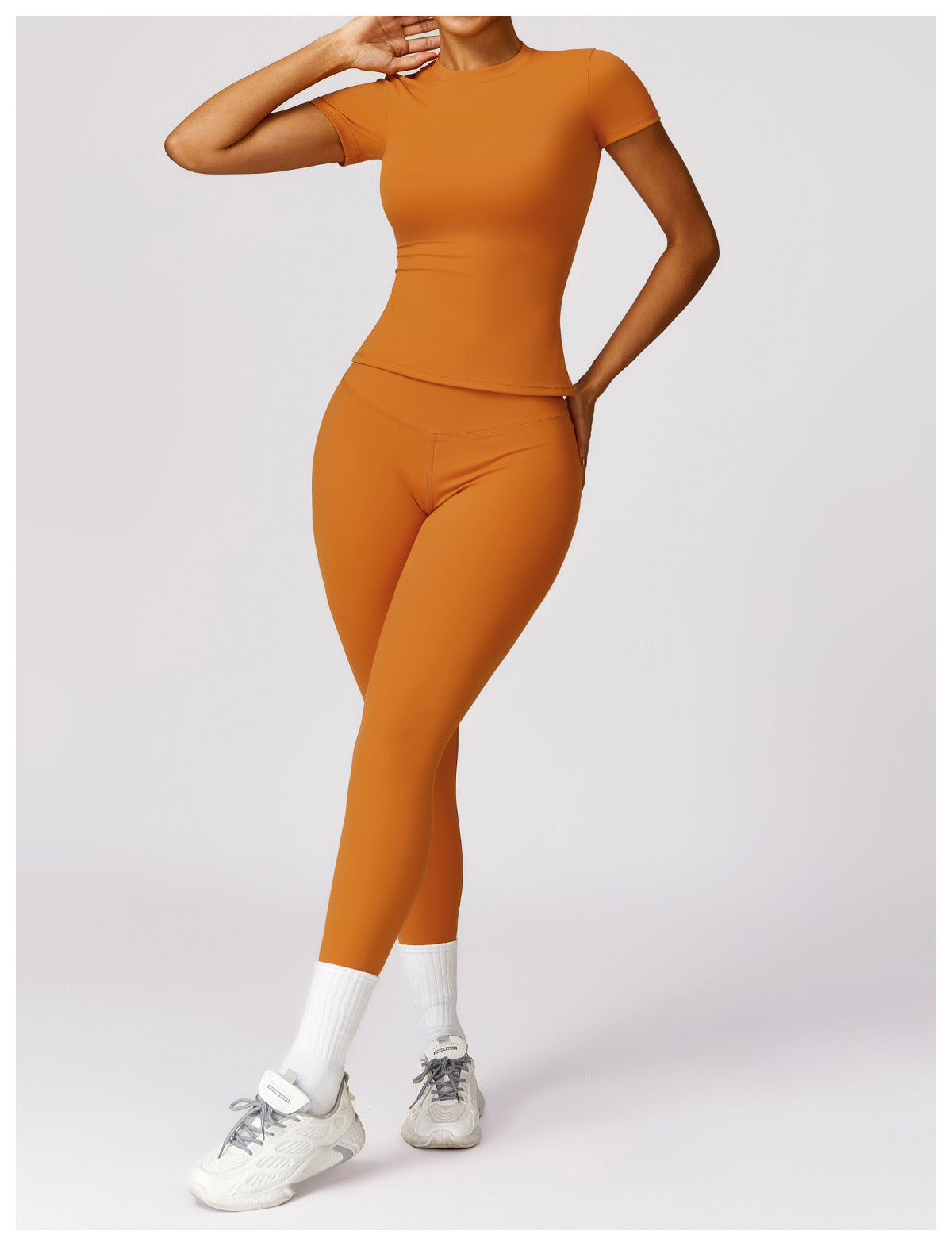 Gabriella - 2-Piece Shaping Gym Set with Short Sleeves