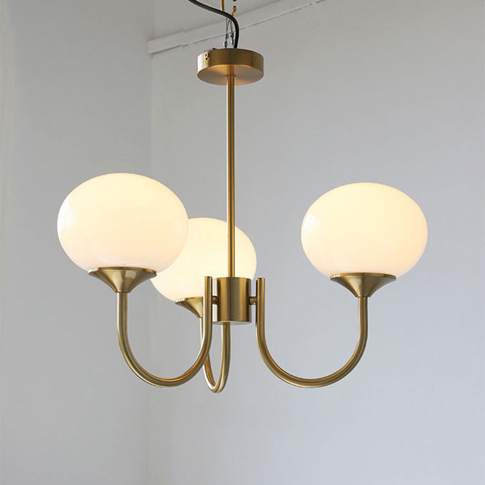 Piora - Pink Glass Bubble Chandelier
