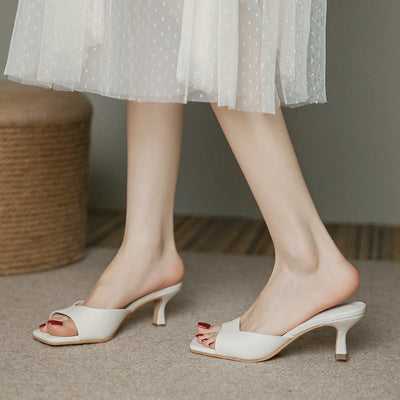 Karoline - Classic summer heels in French style