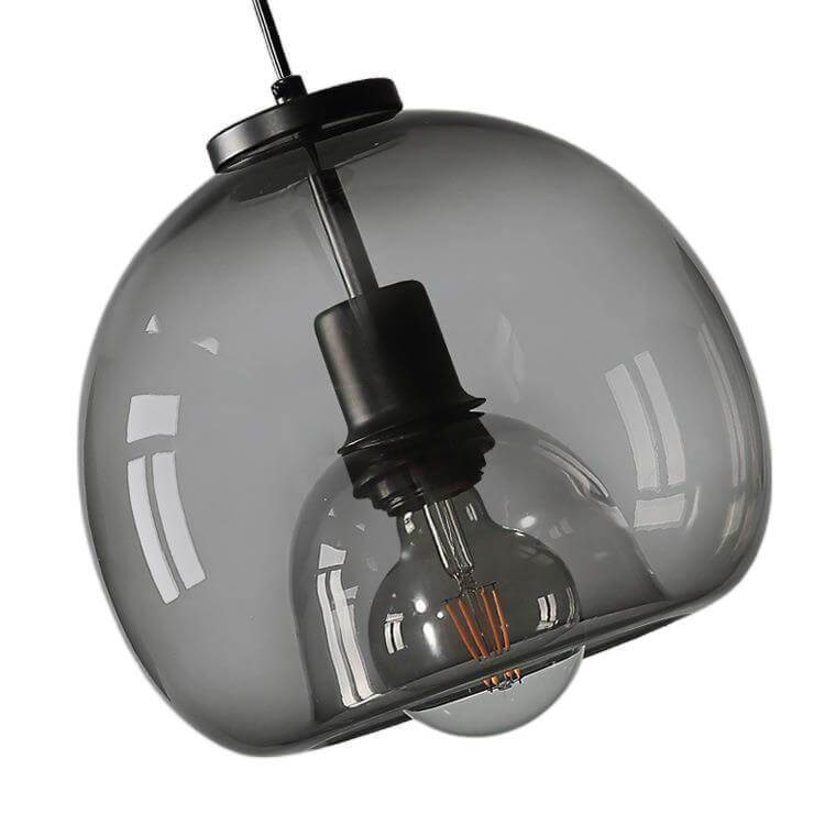 Velorienna – Minimalist Smoked Glass Dome Pendant Light