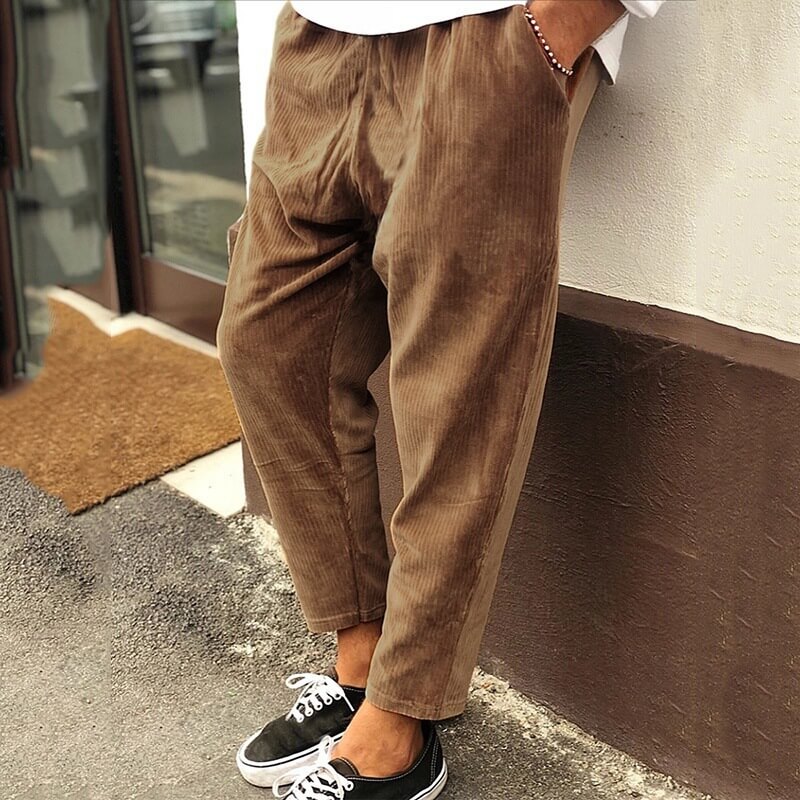 Casual, losse corduroy broek voor heren - West