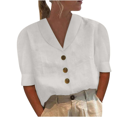 Noelle - Casual Blouse met Kraag