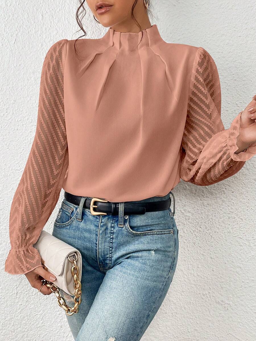 Malou - Elegante Mouwen Blouse voor Vrouwen