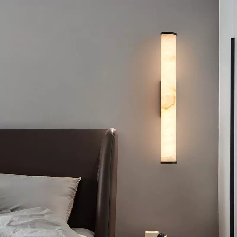 Velorien – Modern Minimalist Marble Copper LED Wall Sconce 1 Light