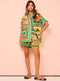 Nicoletta - Losse tweedelige set met margrietprint