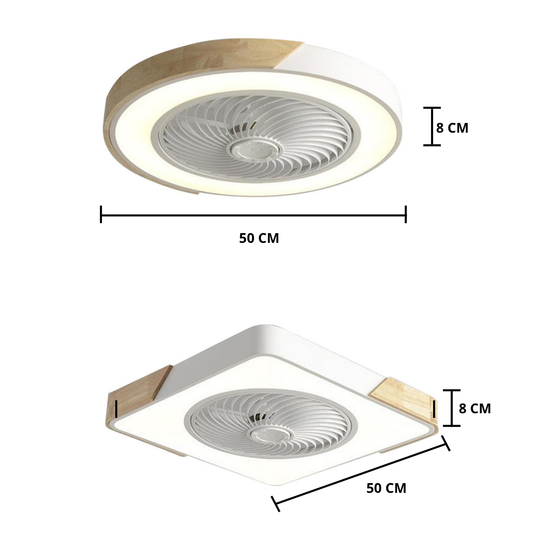 Cozara – LED Ceiling Fan With Remote Control For Living Room
