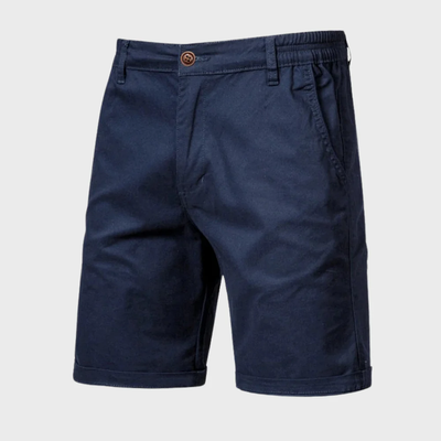 Men's Chino Shorts – Casual Cotton Shorts with Elastic Waist 