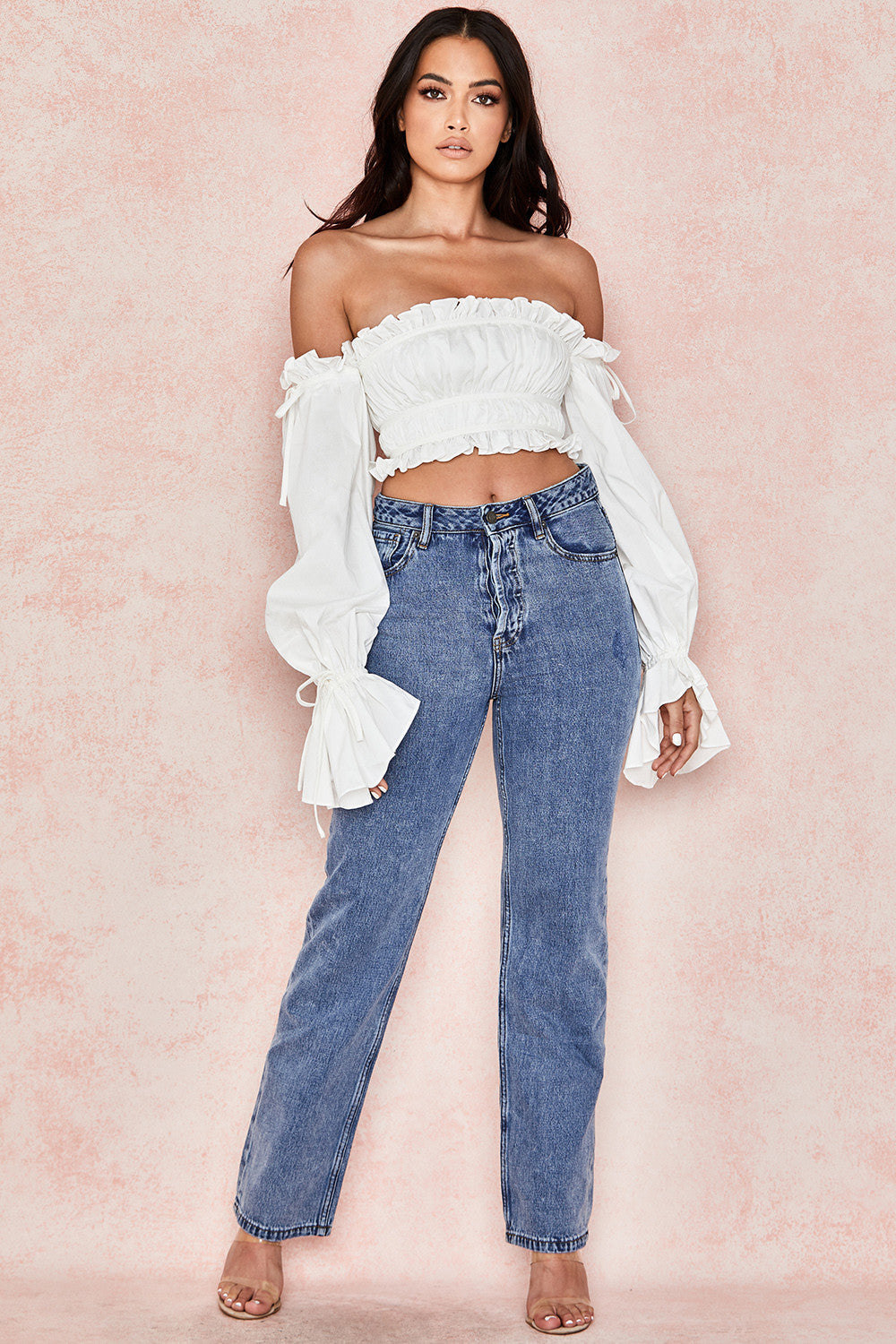 Helivienne - White Off-Shoulder Top