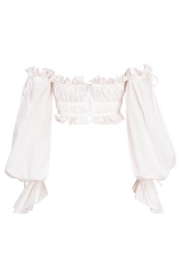 Helivienne - White Off-Shoulder Top