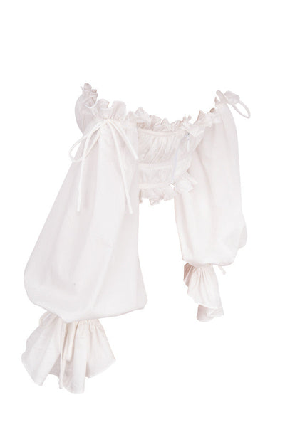 Helivienne - White Off-Shoulder Top