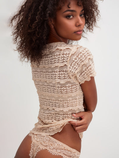 Olivia | Romantische Cropped Lace Top