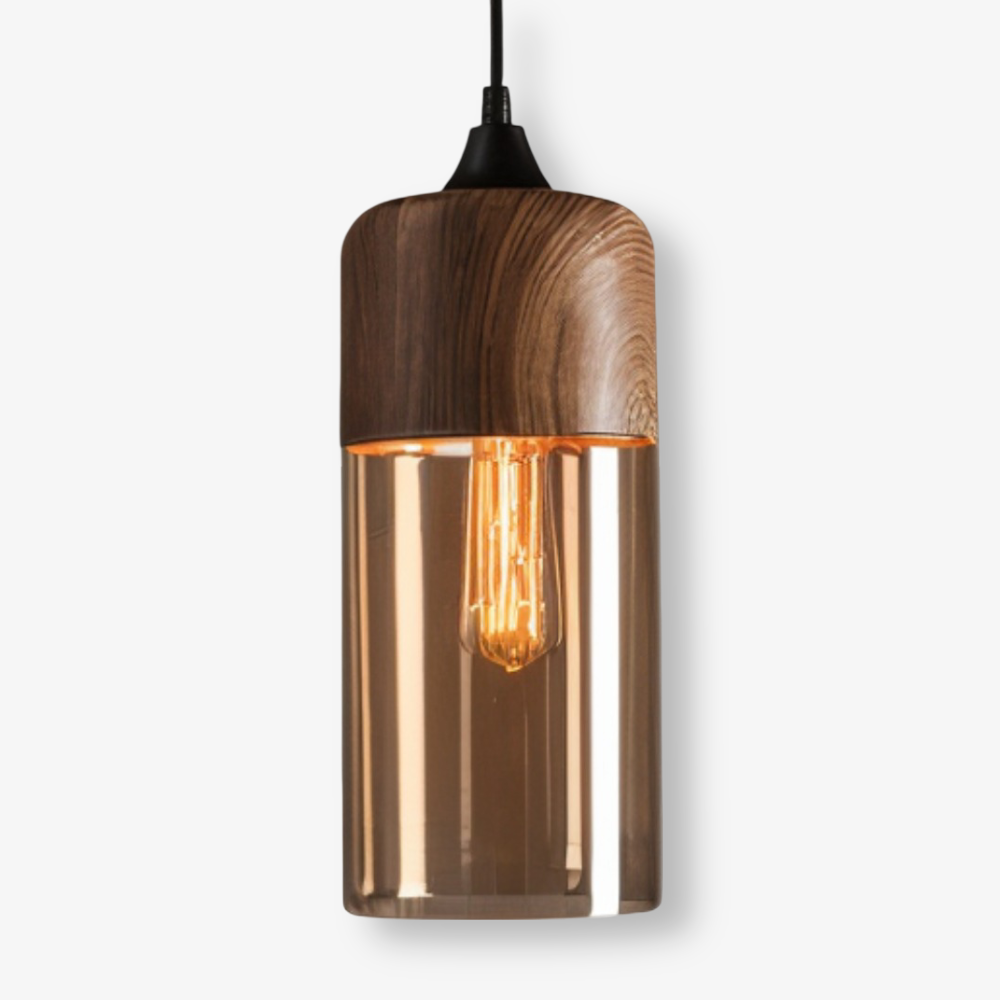 Nelyn – Retro Glass Pendant Light Height Adjustable