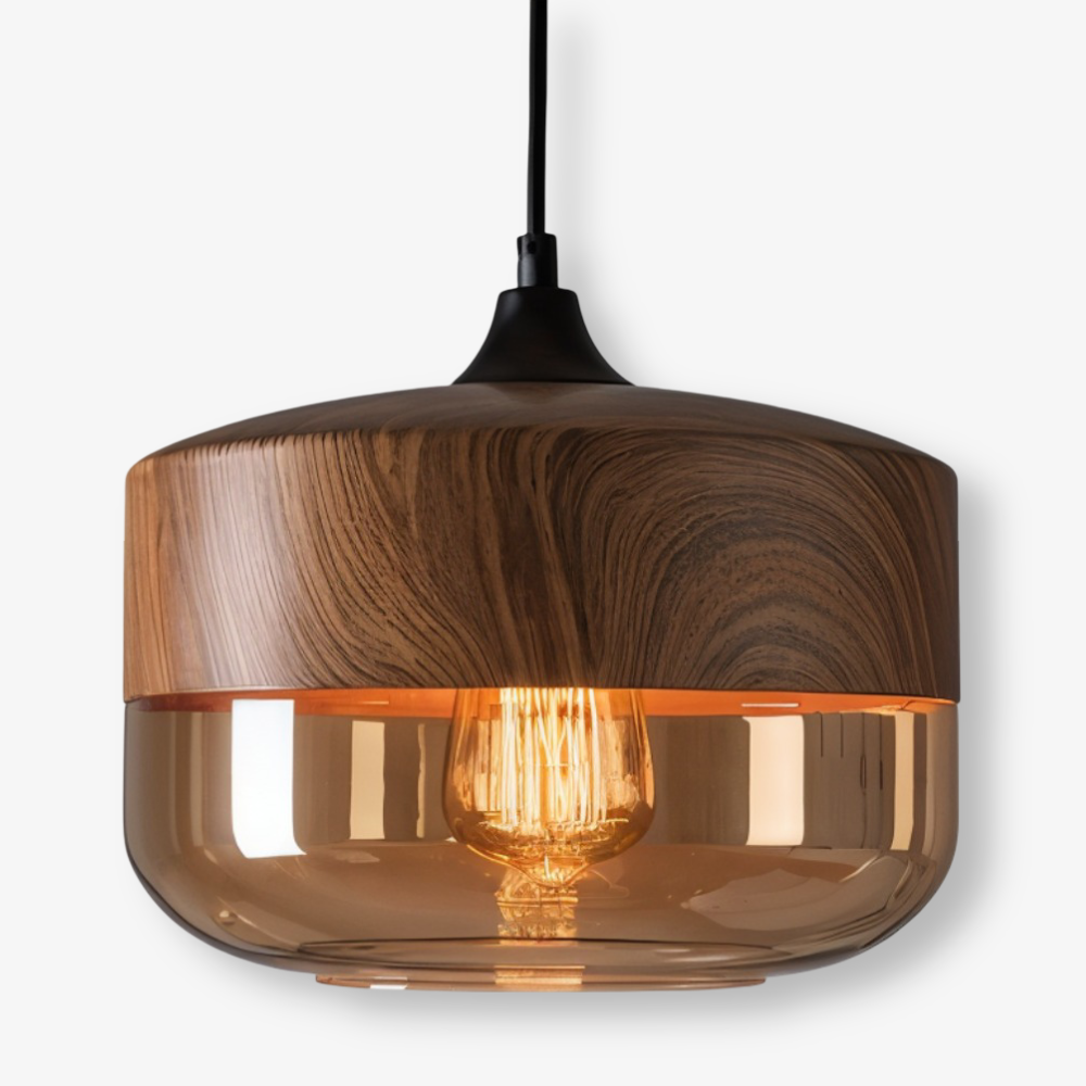 Nelyn – Retro Glass Pendant Light Height Adjustable