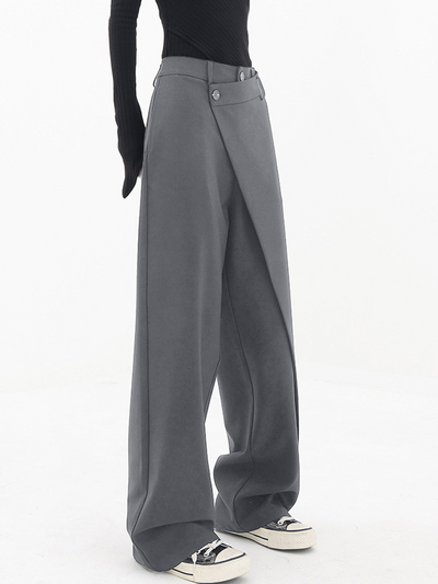 Flattering Asymmetrical Waist Women's Trousers