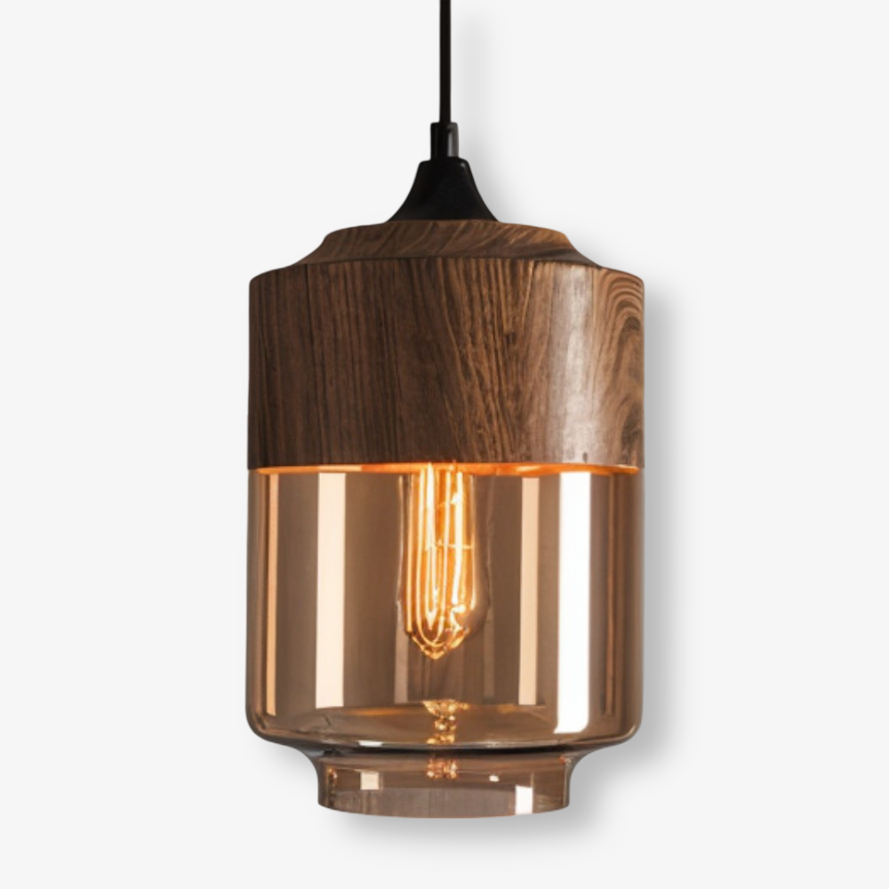 Nelyn – Retro Glass Pendant Light Height Adjustable