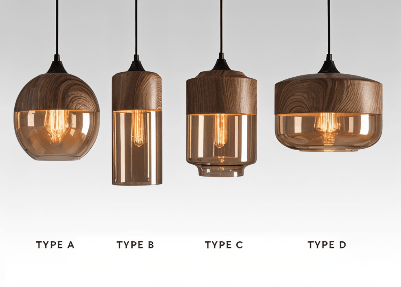 Nelyn – Retro Glass Pendant Light Height Adjustable