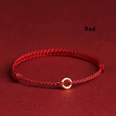 Jalena - Handwoven Gold Circle Bracelet