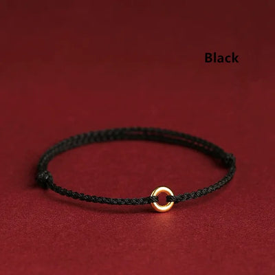 Jalena - Handwoven Gold Circle Bracelet