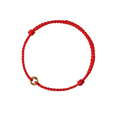 Jalena - Handwoven Gold Circle Bracelet