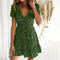 NEON | Luipaardprint Khaki zomerjurk