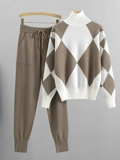 Pam - Stijlvolle Trui met Geometrisch Design