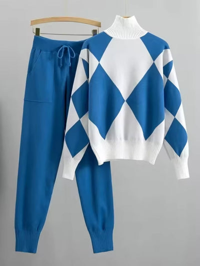 Pam - Stijlvolle Trui met Geometrisch Design