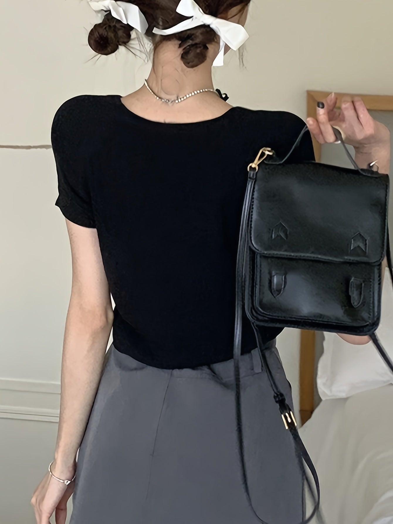 Piper | Stijlvolle Gebreide Top met Strikdetail