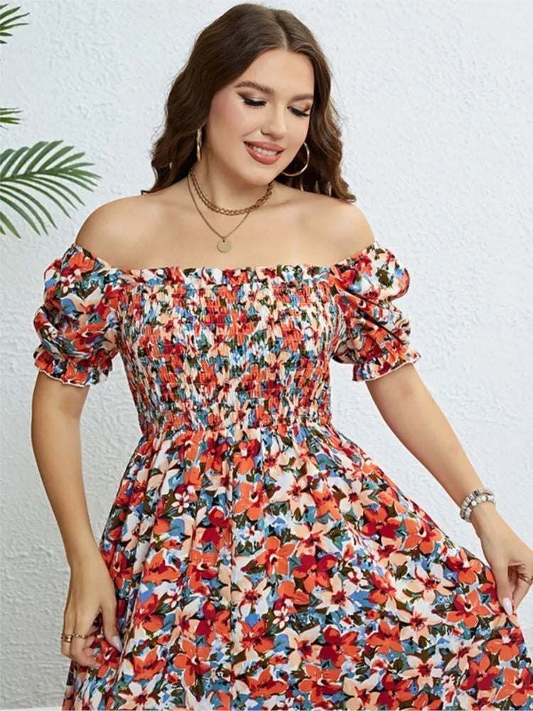 Alaia - Plus Size Zomer Strand Boho Jurk