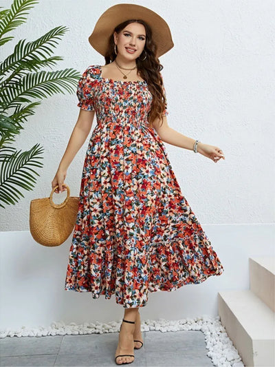 Alaia - Plus Size Zomer Strand Boho Jurk