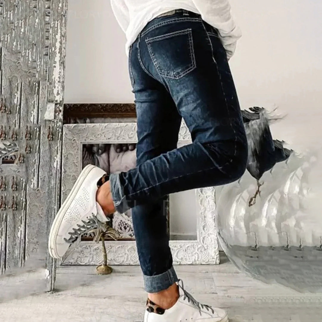 Ceda - Trendy Knoop Jeans voor Vrouwen