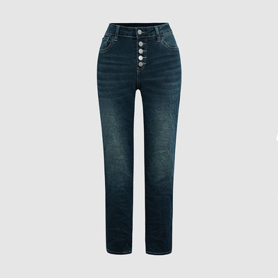Ceda - Trendy Knoop Jeans voor Vrouwen
