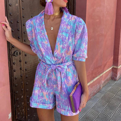 KAHLANI - Stylish V-neck romper