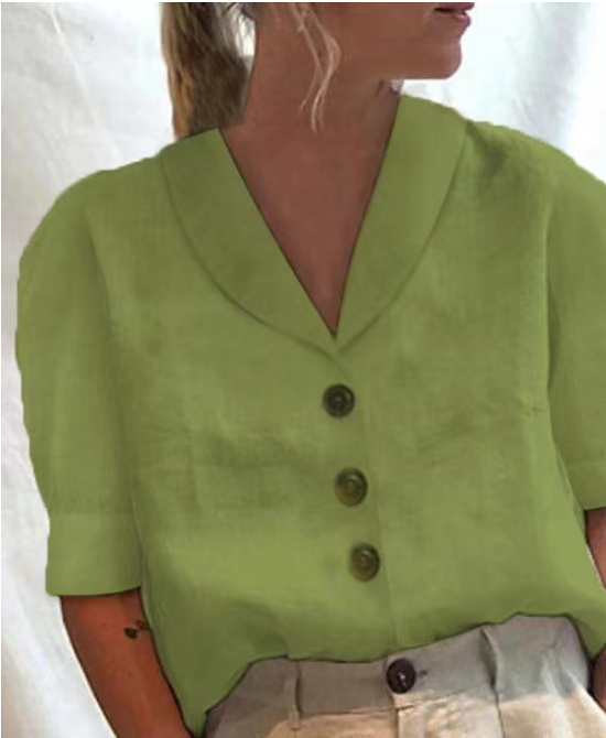Noelle - Casual Blouse met Kraag
