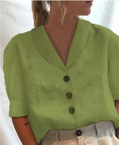 Noelle - Casual Blouse met Kraag