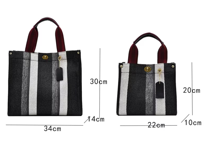 Ivy - Striped Tote Bag for Women - Stylish &amp; Versatile 
