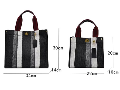 Ivy - Striped Tote Bag for Women - Stylish &amp; Versatile 
