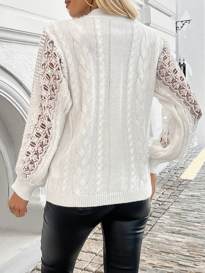 Raelyn | Luxe Kant Kabelgebreide Trui