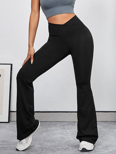 Raquel | Hoge Taille Yoga Broek met Cross-Over Design