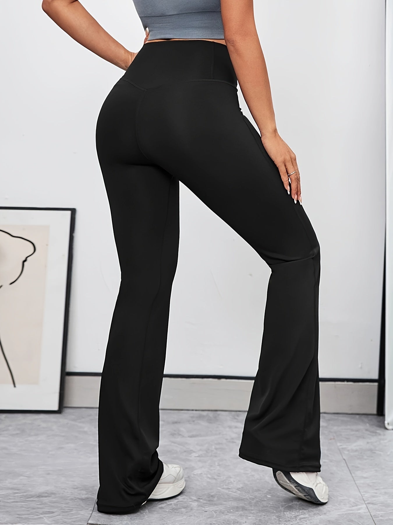 Raquel | Hoge Taille Yoga Broek met Cross-Over Design
