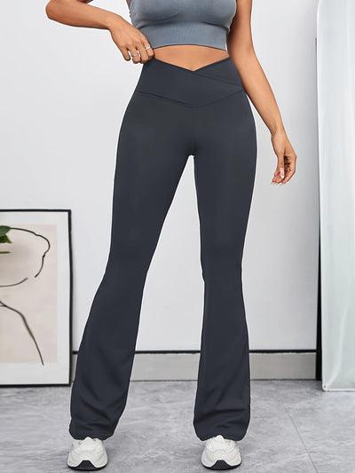 Raquel | Hoge Taille Yoga Broek met Cross-Over Design